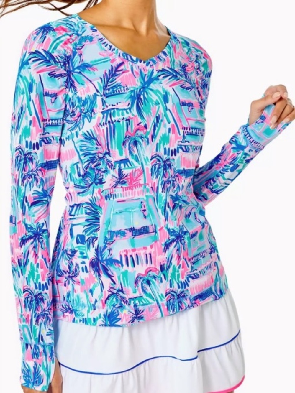 NWOT Lilly Pulitzer UPF Tarah Sunguard Top Size Small